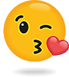 The Big Black Metal Box 3 Emoji winking and blowing heart kiss
