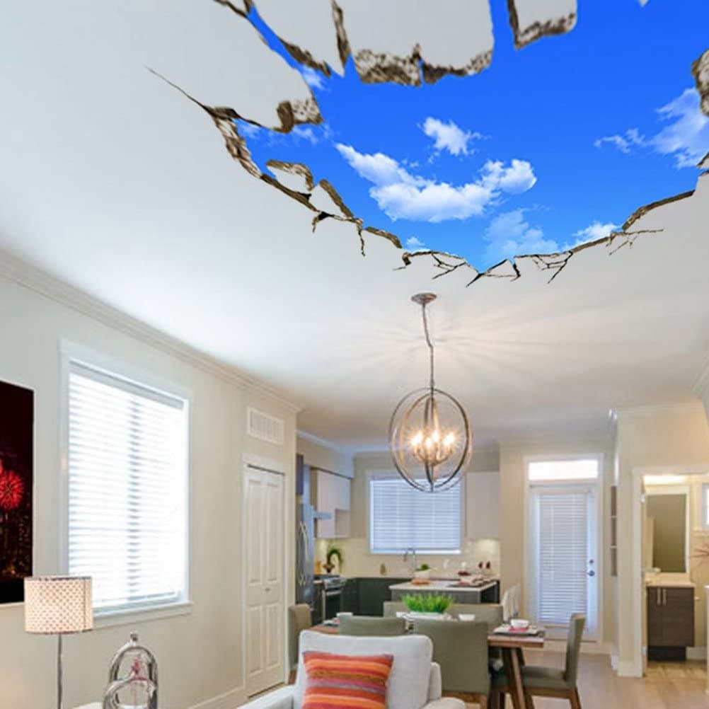 3d wall decal sticker on ceiling
