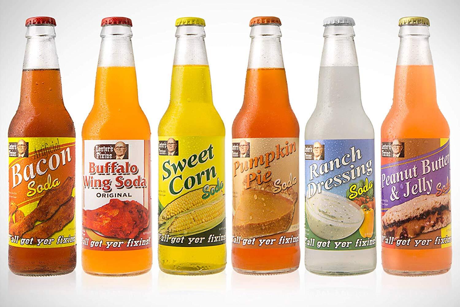 6 Crazy Soda Flavors 2 crazy soda flavors assortment - 6 pack