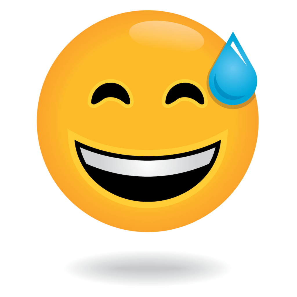 define awesome laughing emoji