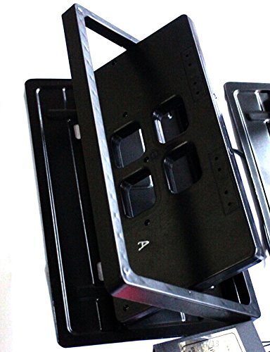 Flipped license plate holder