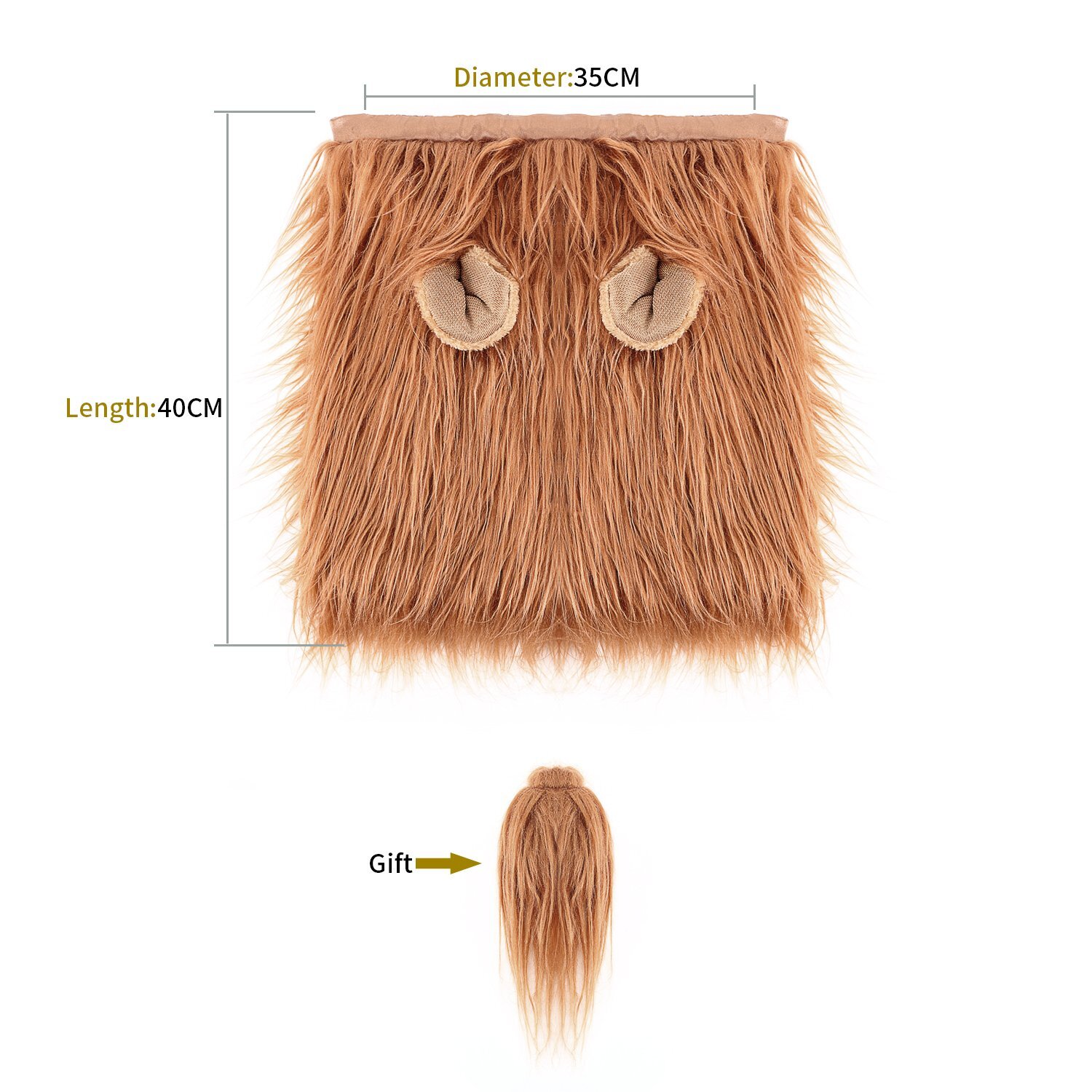 The Lions Mane For Dogs 13 lions mane costume size
