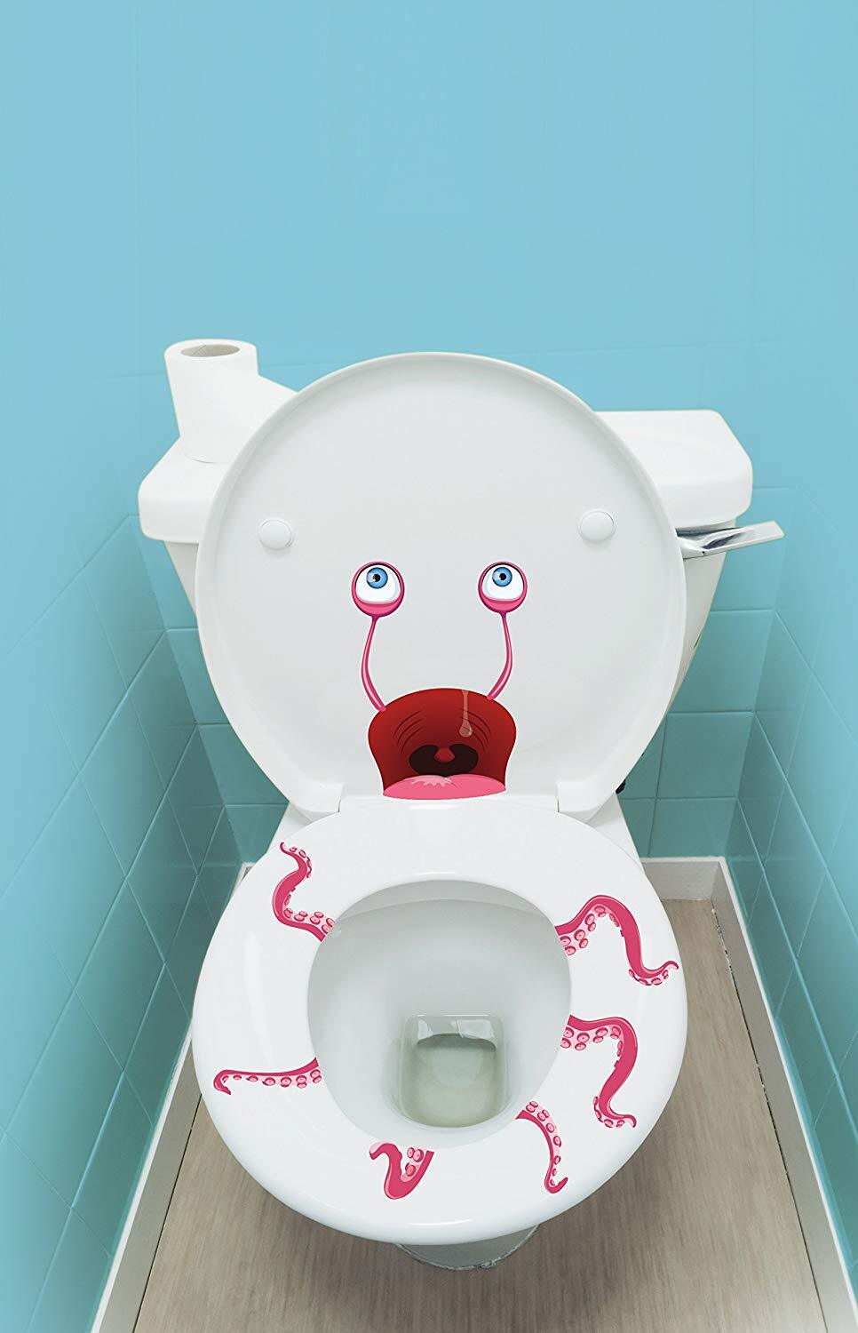 customize toilet with vinyl decals
