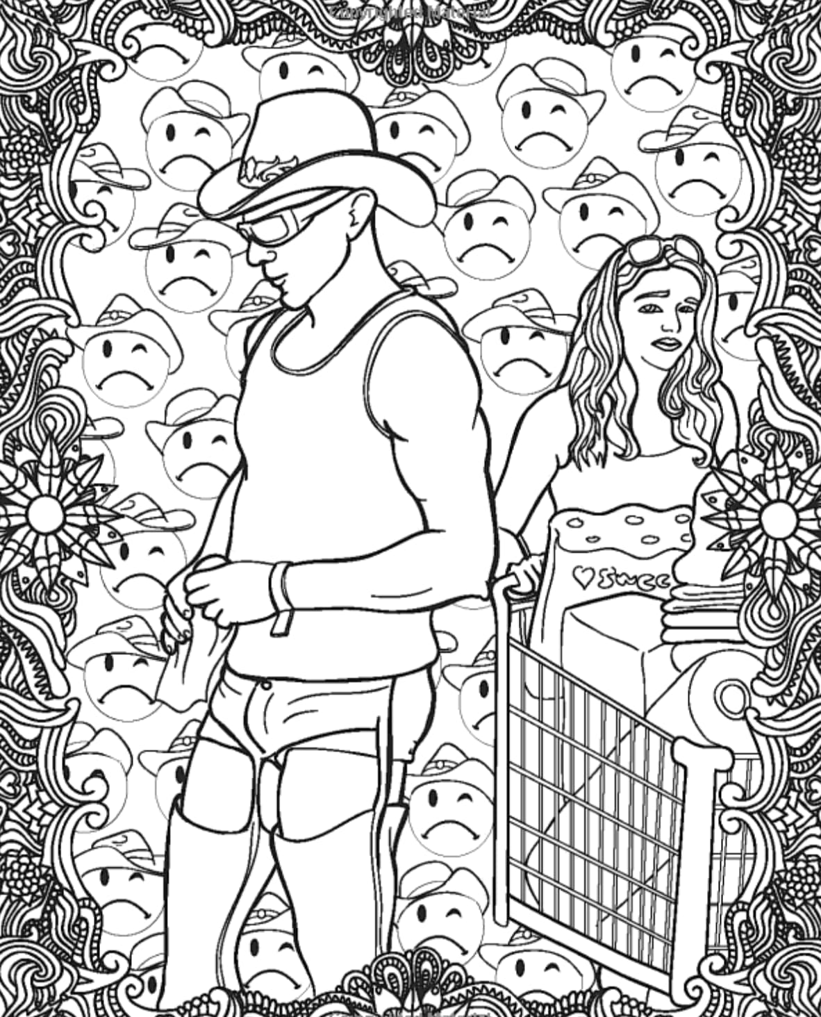 The People of Walmart Coloring Book 15 walmart coloring book image