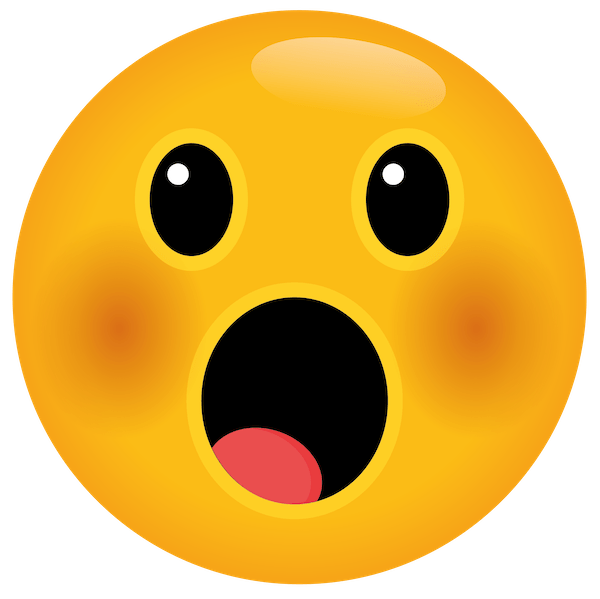 Emoji with mouth tongue showing
